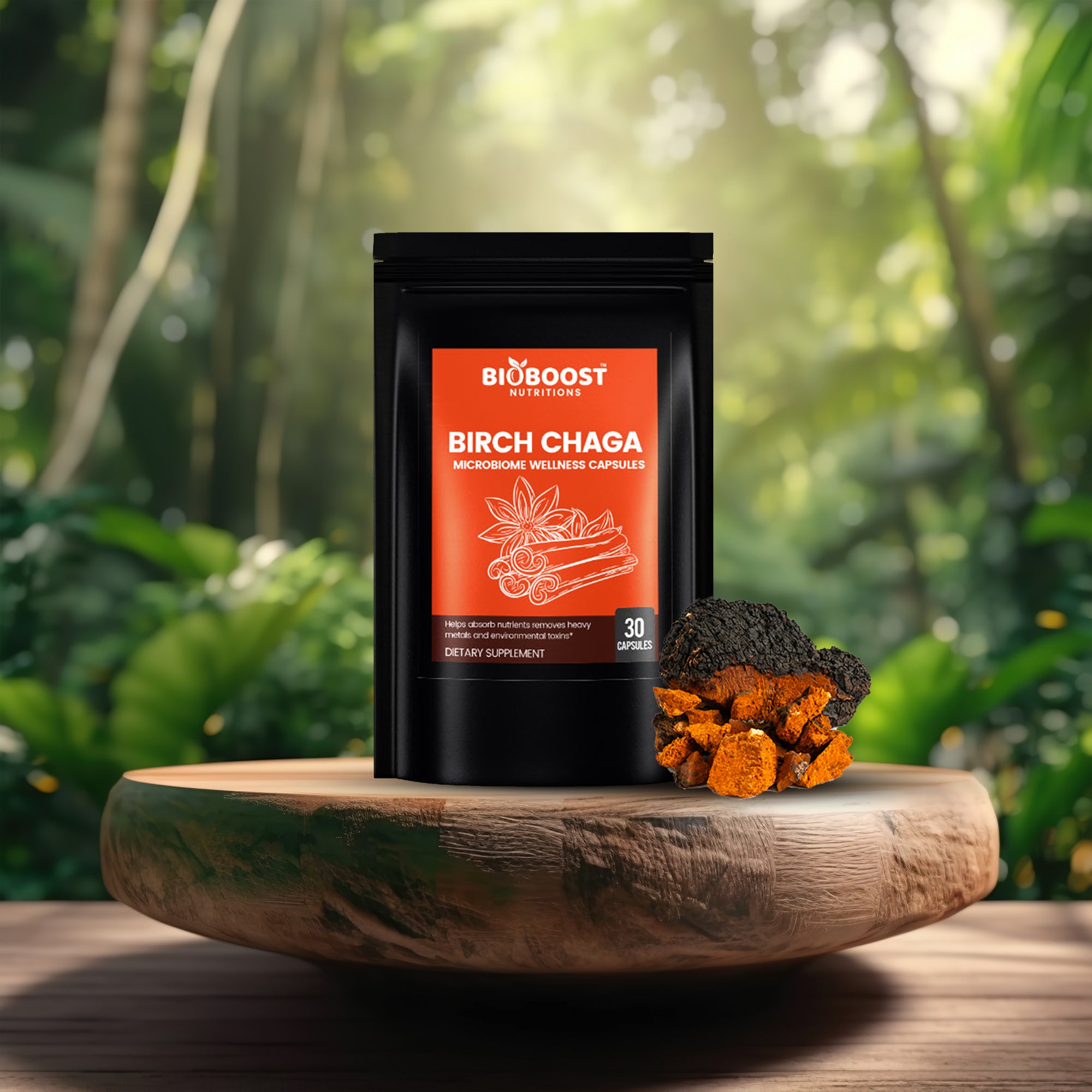 Birch Chaga Microbiome Wellness Capsules