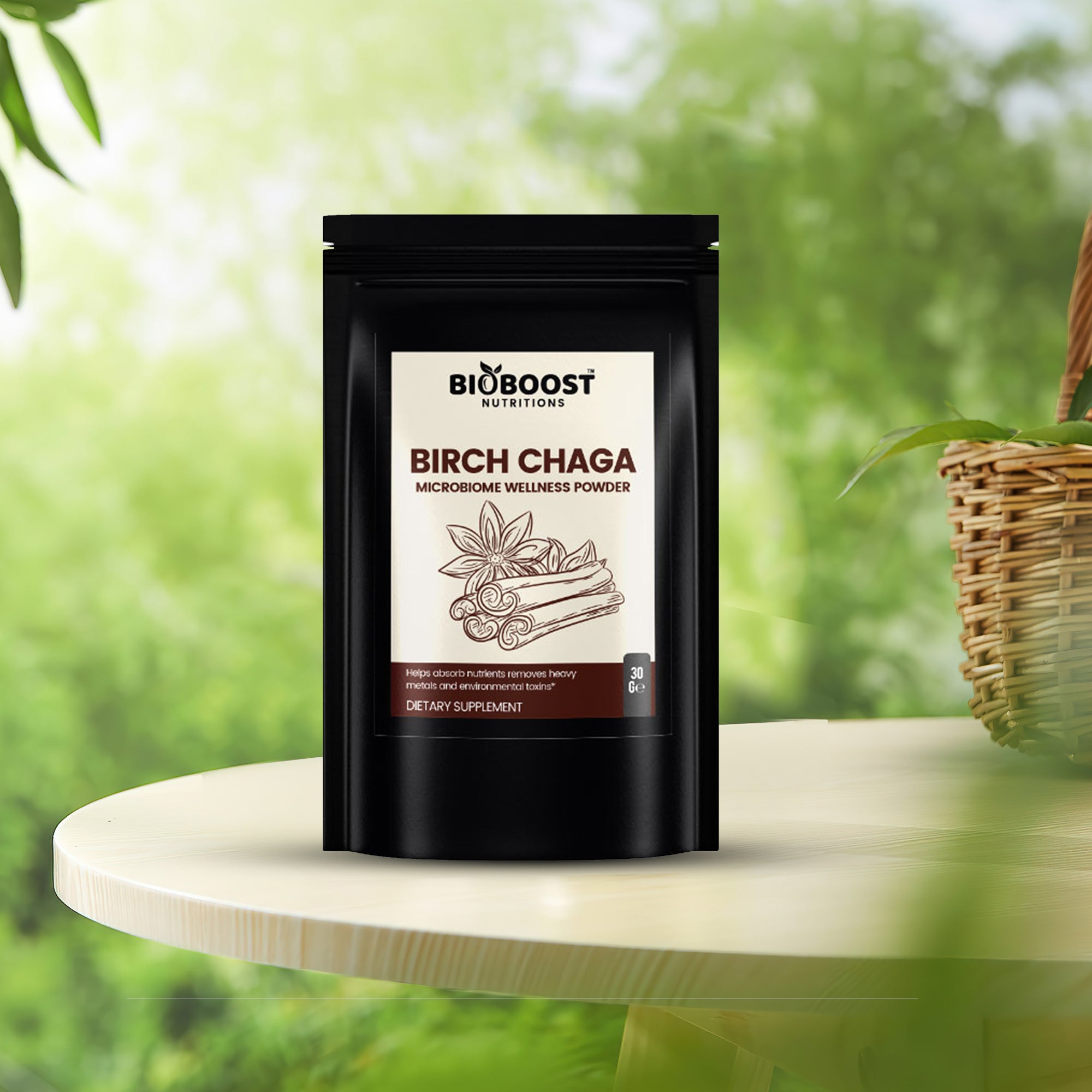 Birch Chaga Microbiome Wellness Powder