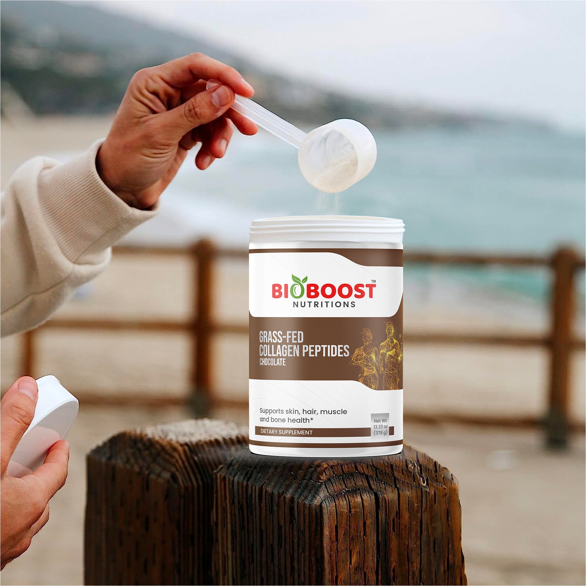 Grass-Fed Collagen Peptides Powder (Chocolate)