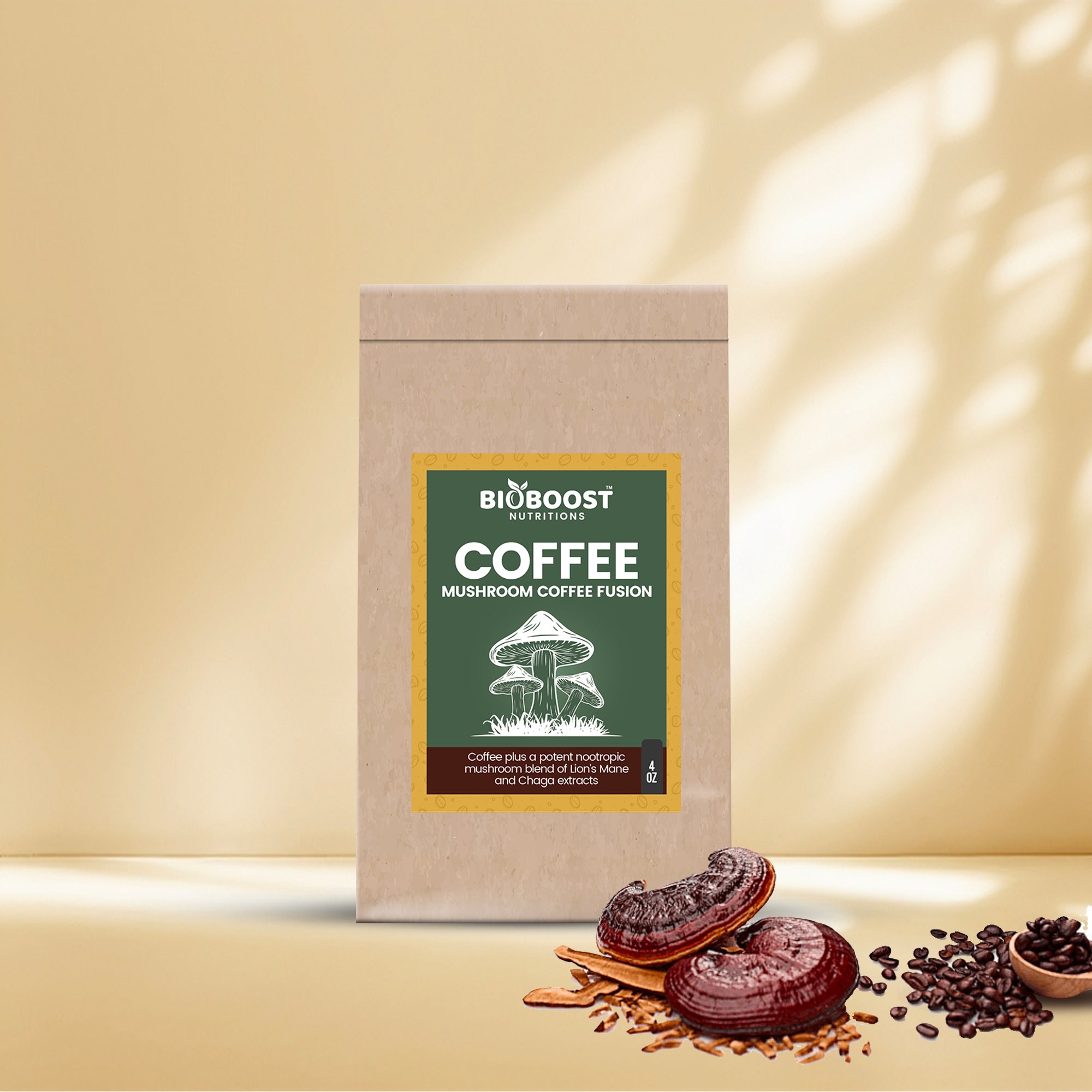 Mushroom Coffee Fusion - Lion’s Mane & Chaga 4oz
