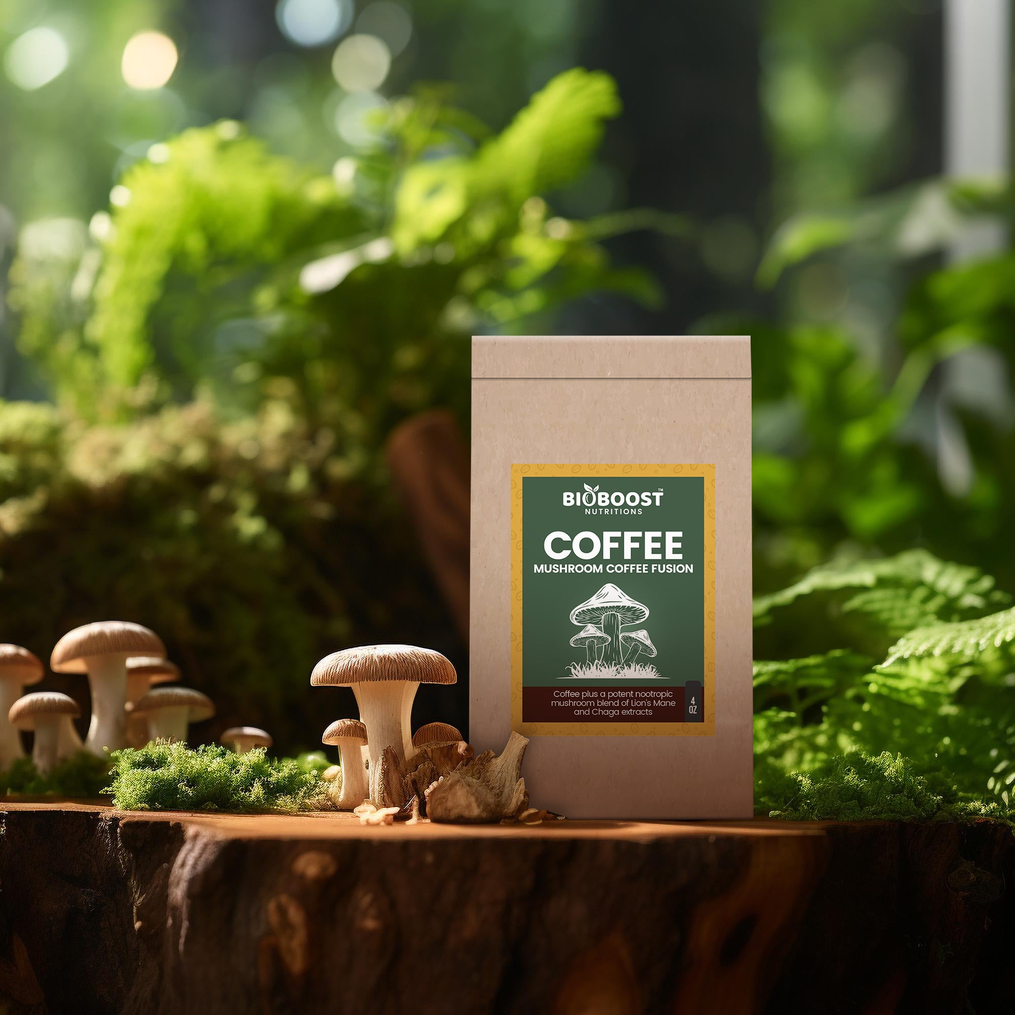 Mushroom Coffee Fusion - Lion’s Mane & Chaga 4oz